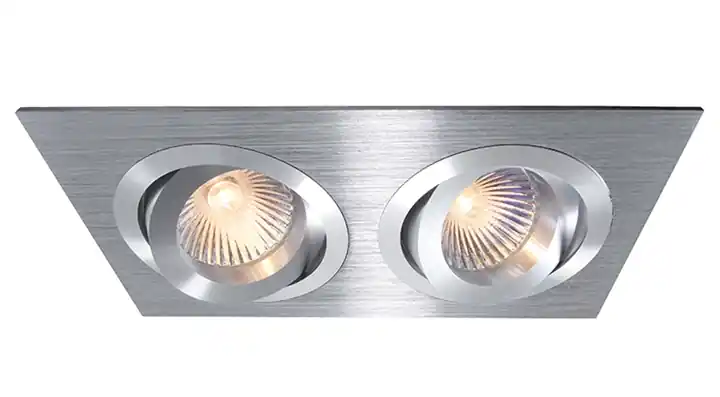 Preisreduziert Deckeneinbauring, spannungskonstant, 12V AC/DC, GU5.3 / MR16, 2x max. 50,00 W