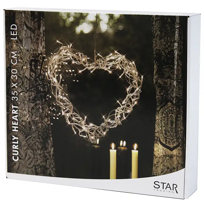 LED-Herz "Curly Heart", beleuchtet, Bestseller
