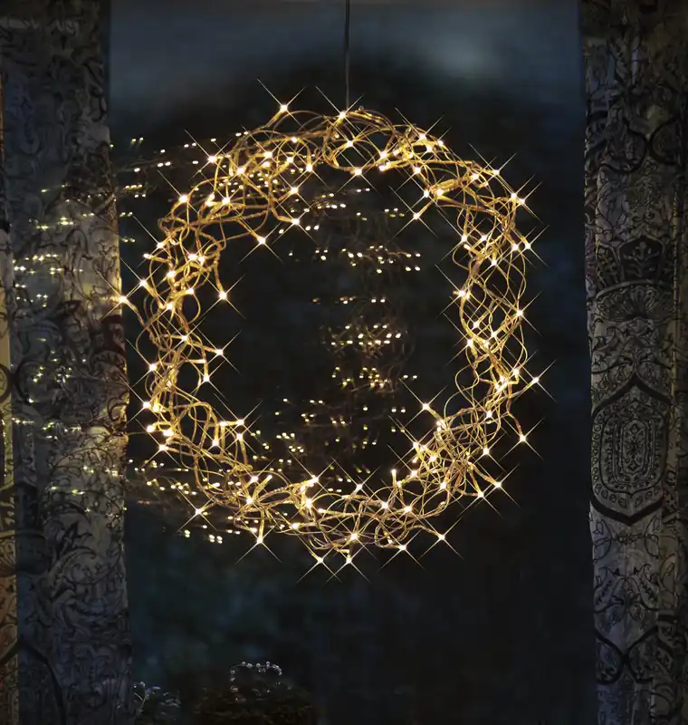 LED-Kranz "Curly", beleuchtet, Saisonangebot