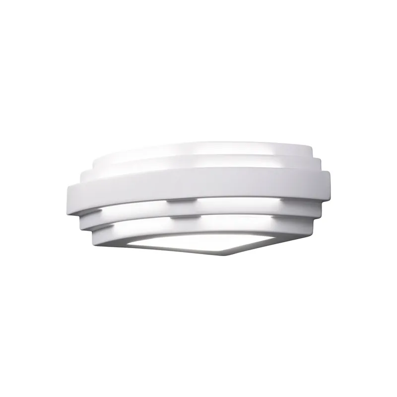 Wandleuchte STIEGEL, Weiß, 23/8/13 Weiß, Breite 23cm, Höhe 8cm, 1-flammig, G9 Heißes Angebot