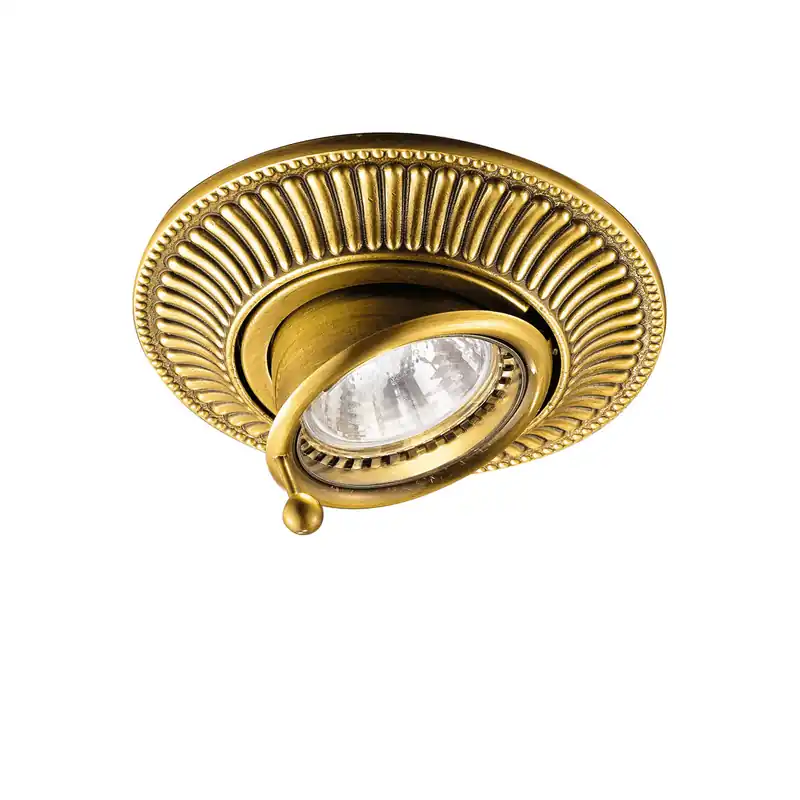 Spot MILORD, Französisch Gold, Oslash 12 Französisch Gold, Oslash 12cm, Min. Höhe 7cm, Max. Höhe 9cm Neue Ware