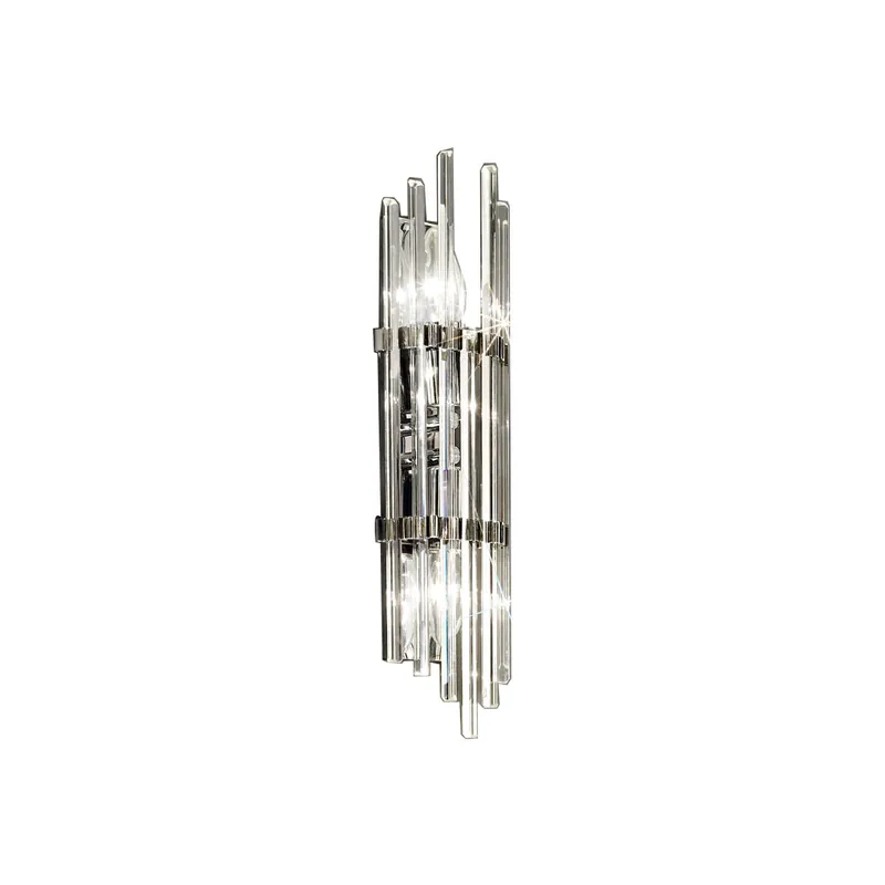 Must-Have Wandleuchte ONTARIO, 10/8 Chrom, Länge 41cm, Breite 10cm, 2-flammig, E14