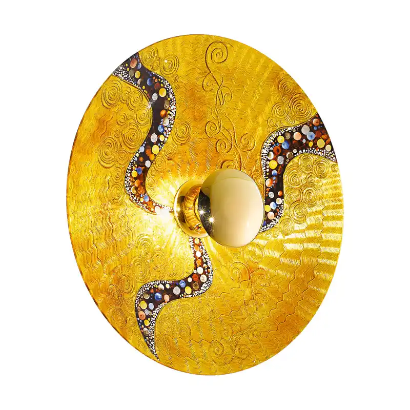 Wandleuchte LUNA, Kiss Gold, 24 Karat Gold, Oslash 89cm, 1-flammig, E27 Begrenztes Angebot