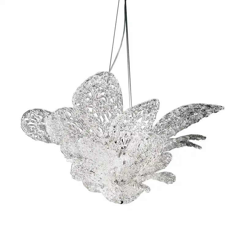 Sofort Bestellen Luster NAOMI, Muranoglas, Chrom, Oslash 100, 11-flammig Chrom, Vetro Filo, Oslash 100cm, Höhe 60cm,