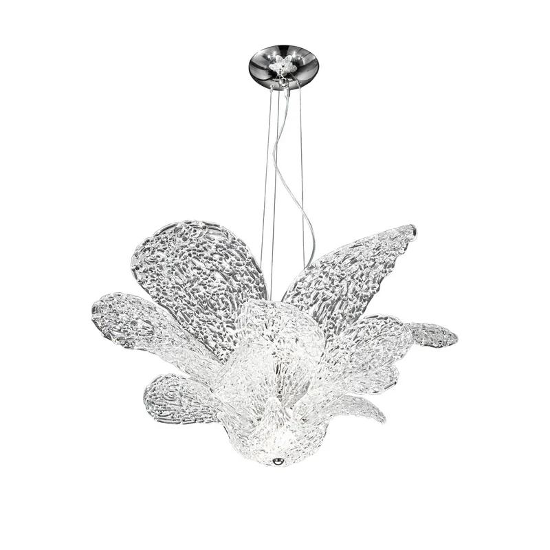 Luster NAOMI, Muranoglas, Chrom, Ø80, 7-flammig Schneller Versand