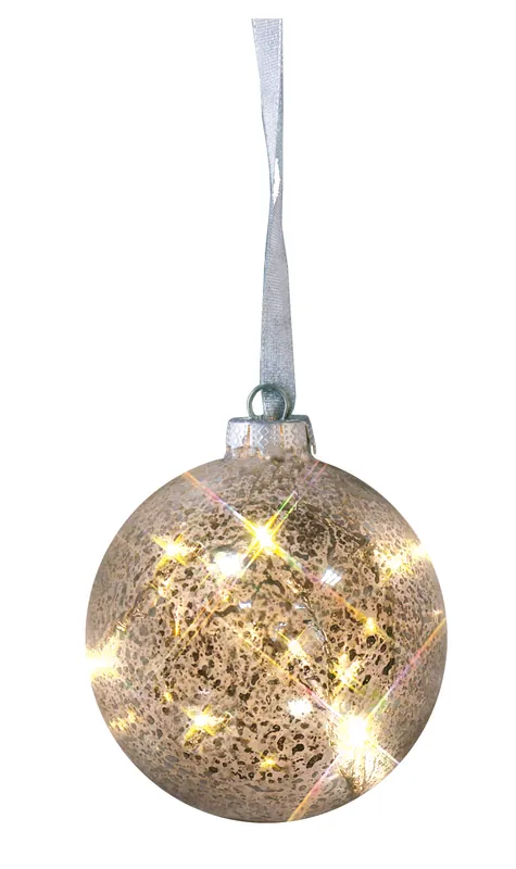 Sonderaktion "Argent 120 mm" Glaskugel mit 8 w/w LED