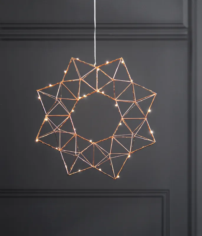Neue Ware LED-Drahtstern "Edge", ca. 40 cm