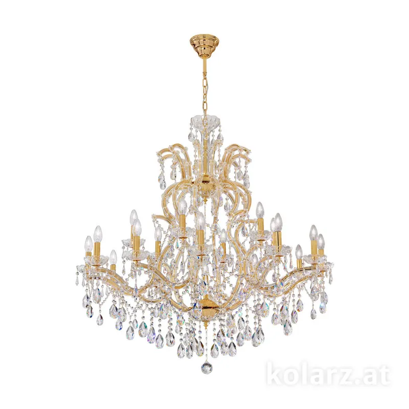 Sonderangebot Luster BELVEDERE, KOLARZ Pure Kristalle, 24 Karat Gold, Ø94, 12+6-flammig