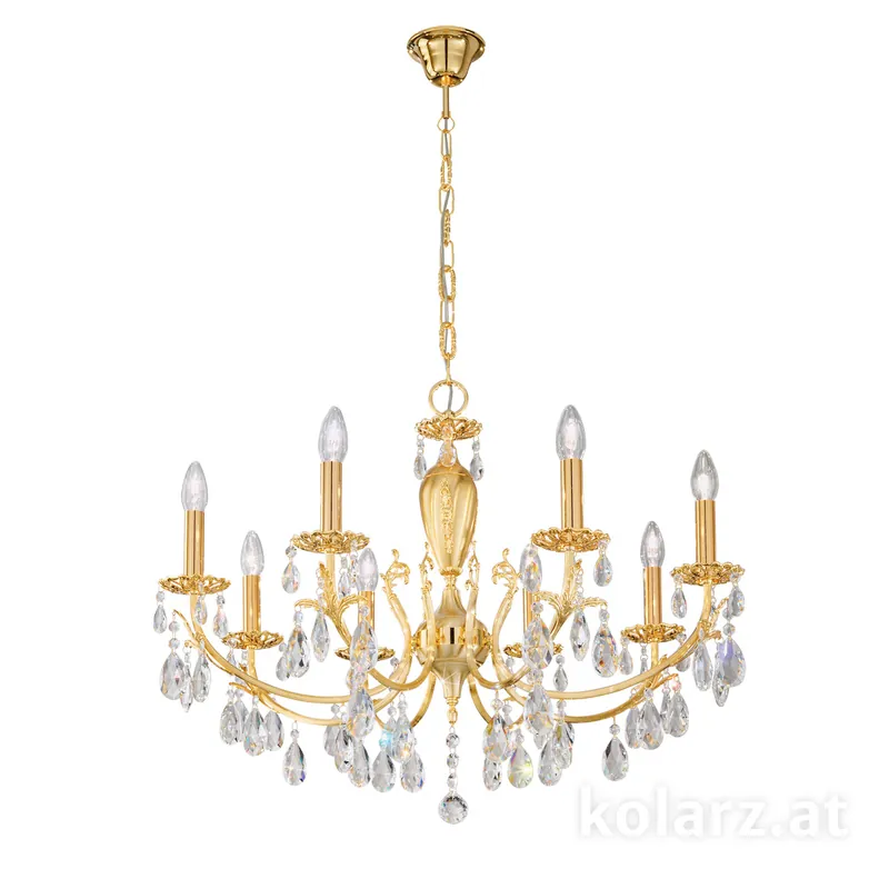 Luster VICTORIA 2, Schüssel Gold, Ø80, 8-flammig Meistverkauft