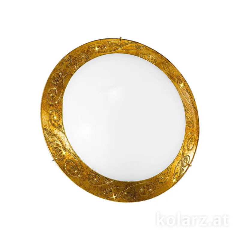 Billig Deckenleuchte SERENA, Medici Gold, Ø40