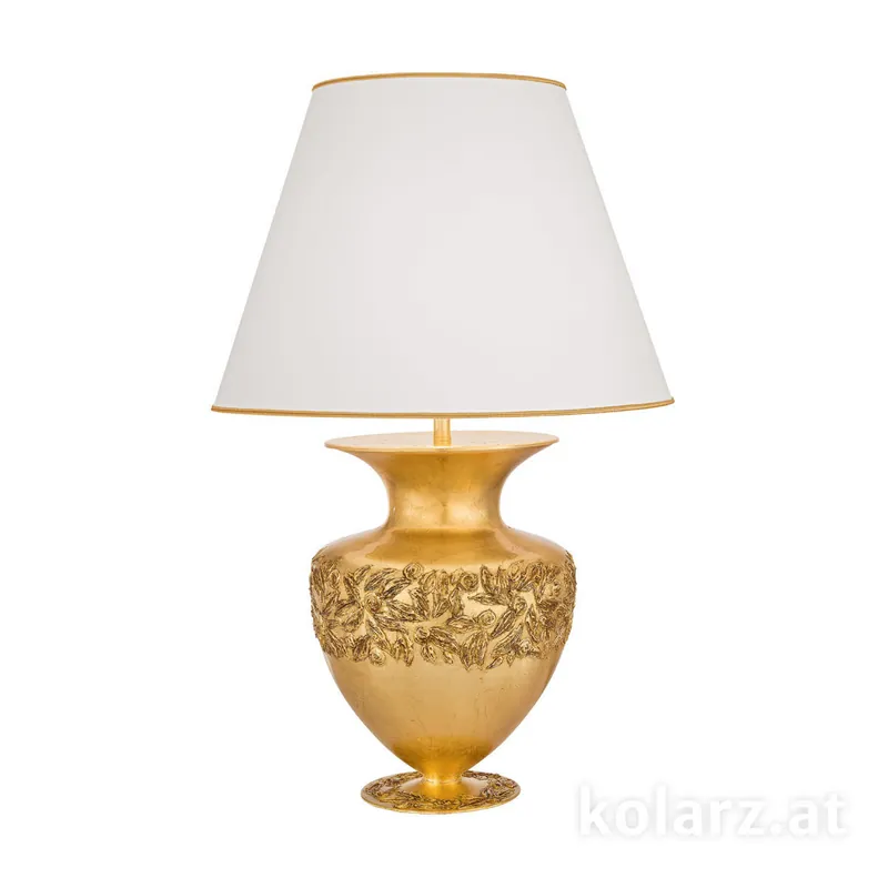 Markenware Tischleuchte ANFORA, Libertà Gold/Antique, Höhe 90