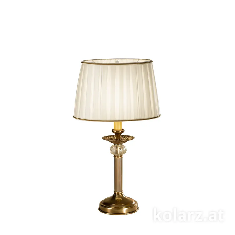 Saisonangebot Tischleuchte ASCOT, Altmessing, Höhe 46
