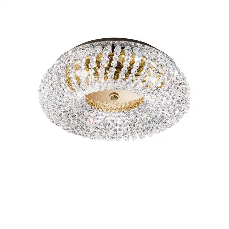 Deckenleuchte CARLA, KOLARZ Pure Kristalle, 24 Karat Gold, Ø35 Sofort Bestellen