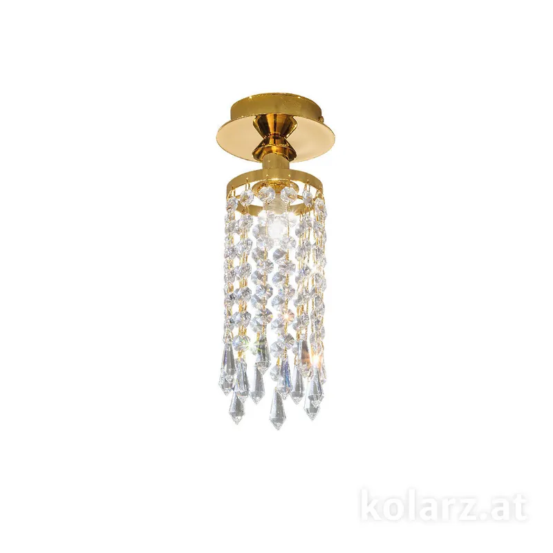 Ausverkauf Spot CHARLESTON, KOLARZ Pure Kristalle, 24 Karat Gold, Ø10