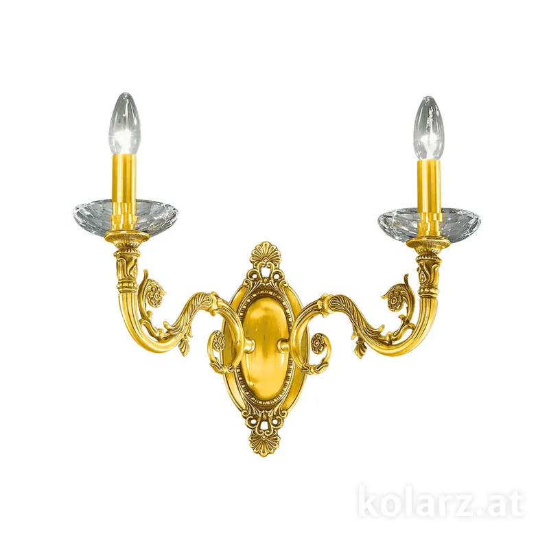 Gratis Versand Wandleuchte CONTARINI, 24 Karat Gold, 43/30/26
