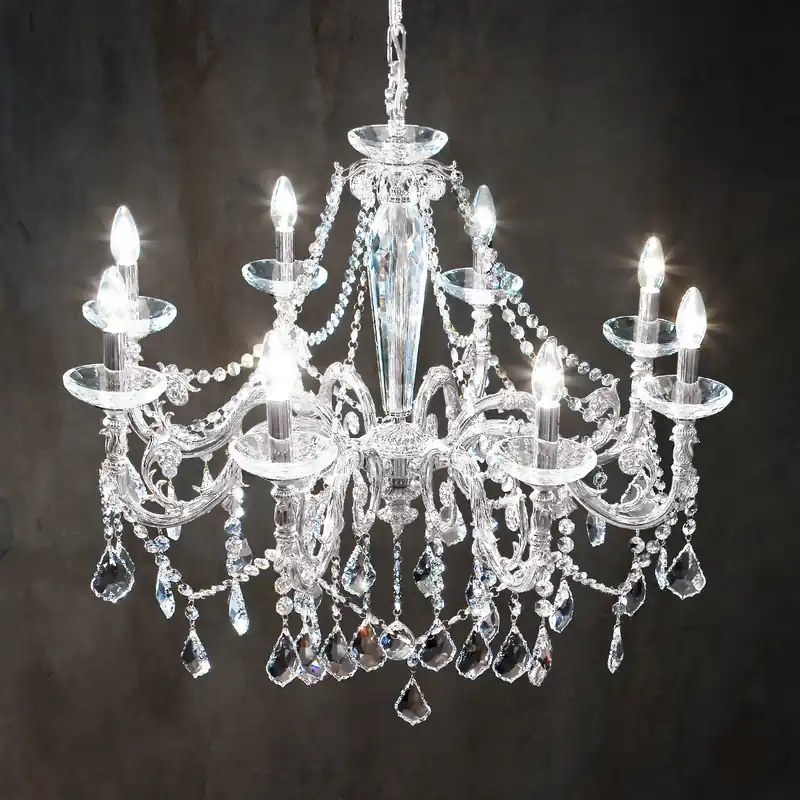 Luster CONTARINI CRYSTAL, KOLARZ Pure Kristalle, Chrom, Ø85, 8-flammig Jetzt Bestellen