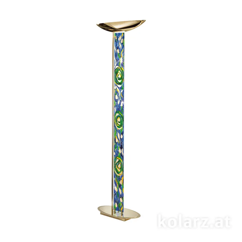 Neu Bodenleuchte DELPHI, Aqua Blue, 185 LED Leuchtmittel inkludiert