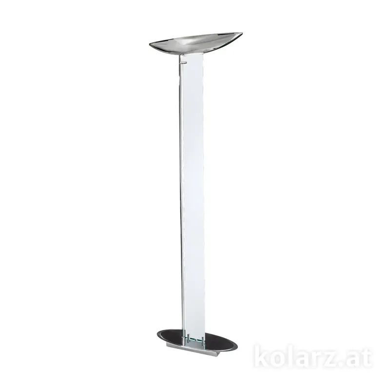 Bodenleuchte DELPHI, Glas Transparent, 185 LED Leuchtmittel inkludiert Kostenloser Rückversand