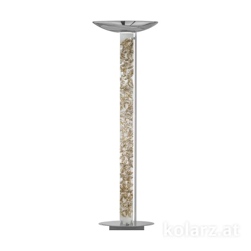Bodenleuchte DELPHI, Libertà Silver/Antique, 185 LED Leuchtmittel inkludiert Markenware
