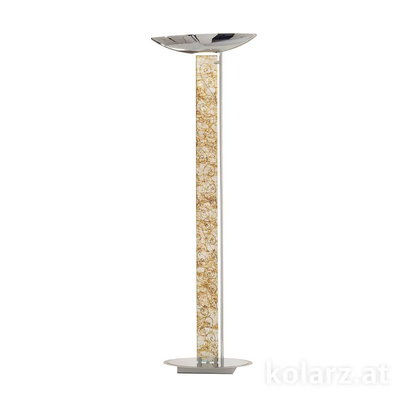 Jetzt Kaufen Bodenleuchte DELPHI, Medici Silver, 185 LED Leuchtmittel inkludiert