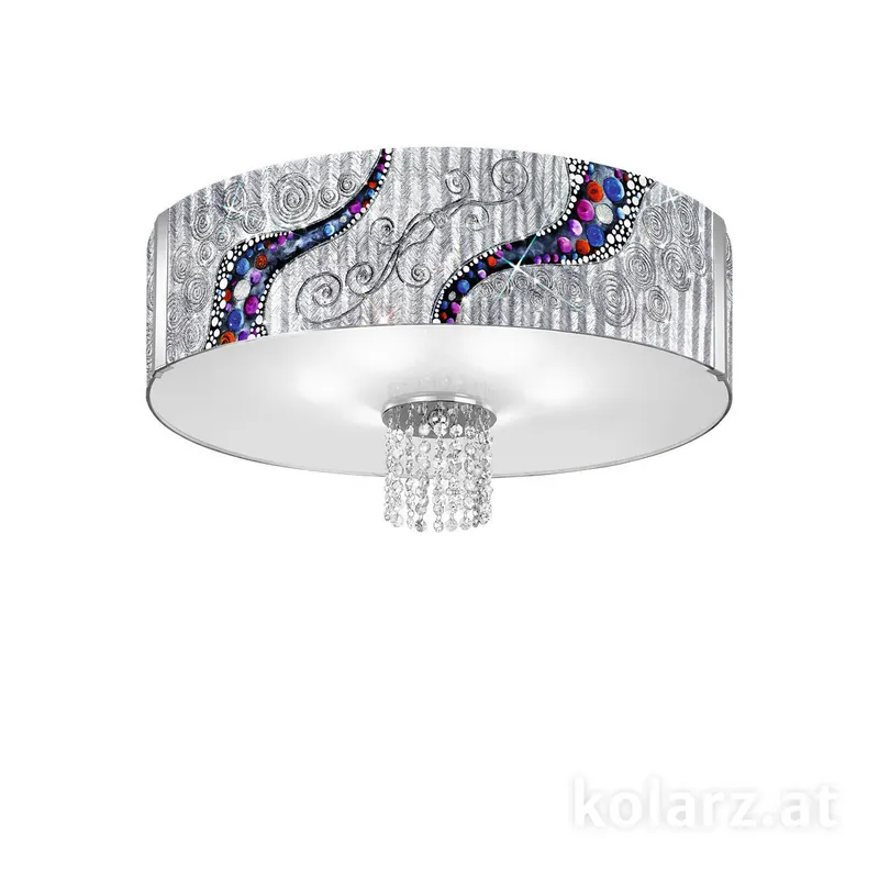 Letzte Chance Deckenleuchte EMOZIONE, Kiss Silver, Ø60