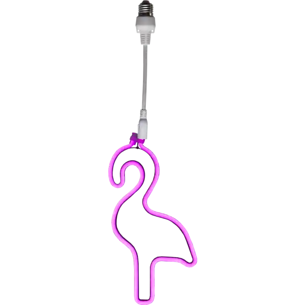 Letzte Chance "Zubehör für Lichterkette ""Partylight"" Flamingo, ca. 52x18 cm, pink, E27 Kabellänge: 11 cm, für de