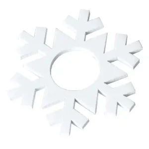 Zubehör für Fensterleuchter weiße Schneeflocken Angebot