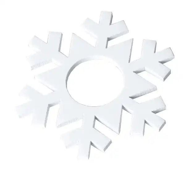 Zubehör für Fensterleuchter weiße Schneeflocken Angebot