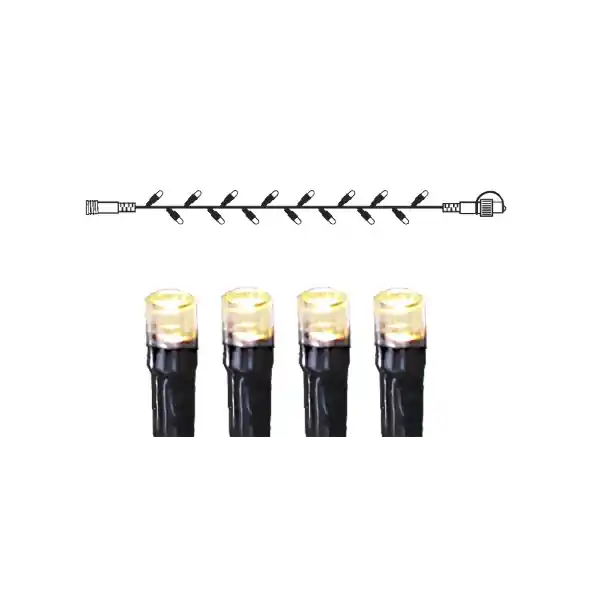 "System Decor ""LED-Lichterkette 10 m, 100-L-Extra"" Birnchen warmwhite, schwarzes Kabel, ohne Traf Solange Der Vorrat Reicht
