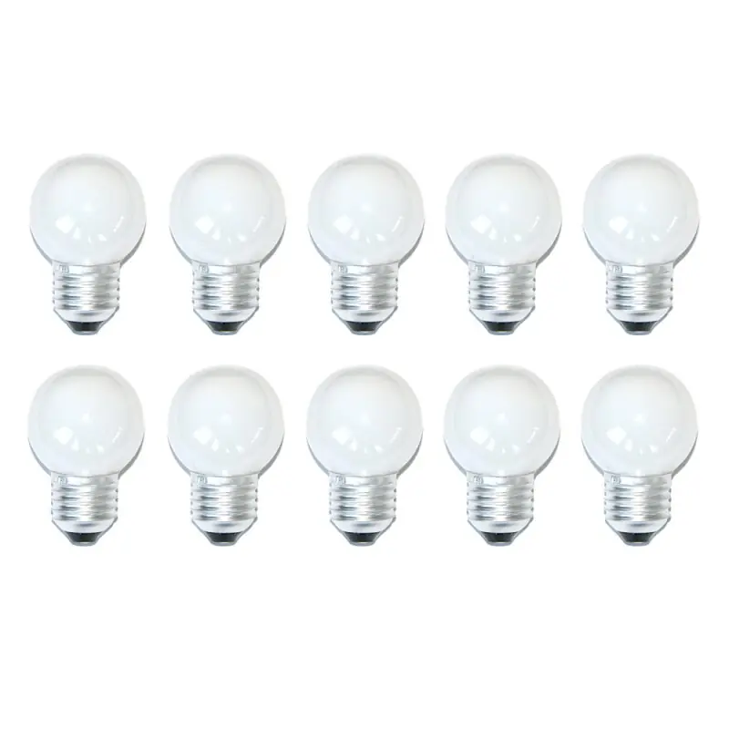 Solange Der Vorrat Reicht 10 x Glühbirne Glühlampe Tropfen 40W 40 Watt E27 Opal Weiss MATT Kugellampe