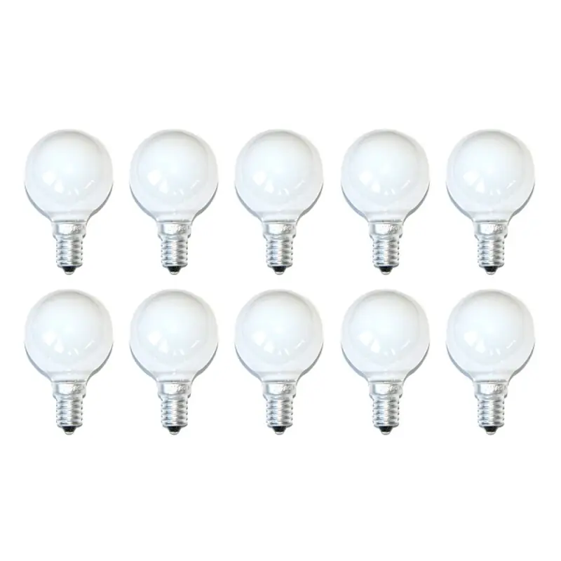 10 x Glühbirne Tropfen 60W E14 Opal Weiss MATT 60 Watt Glühlampe Kugellampe Top-Seller