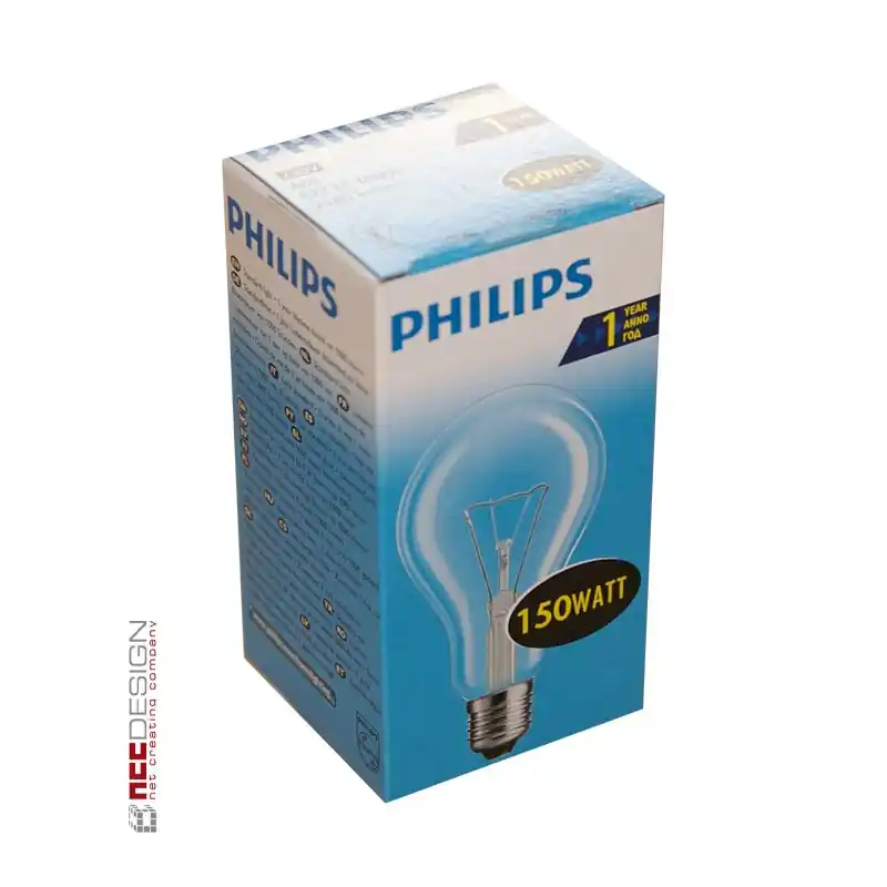 Philips Glühbirne 150W E27 klar Glühlampe 150 Watt warmweiß dimmbar Online Kaufen