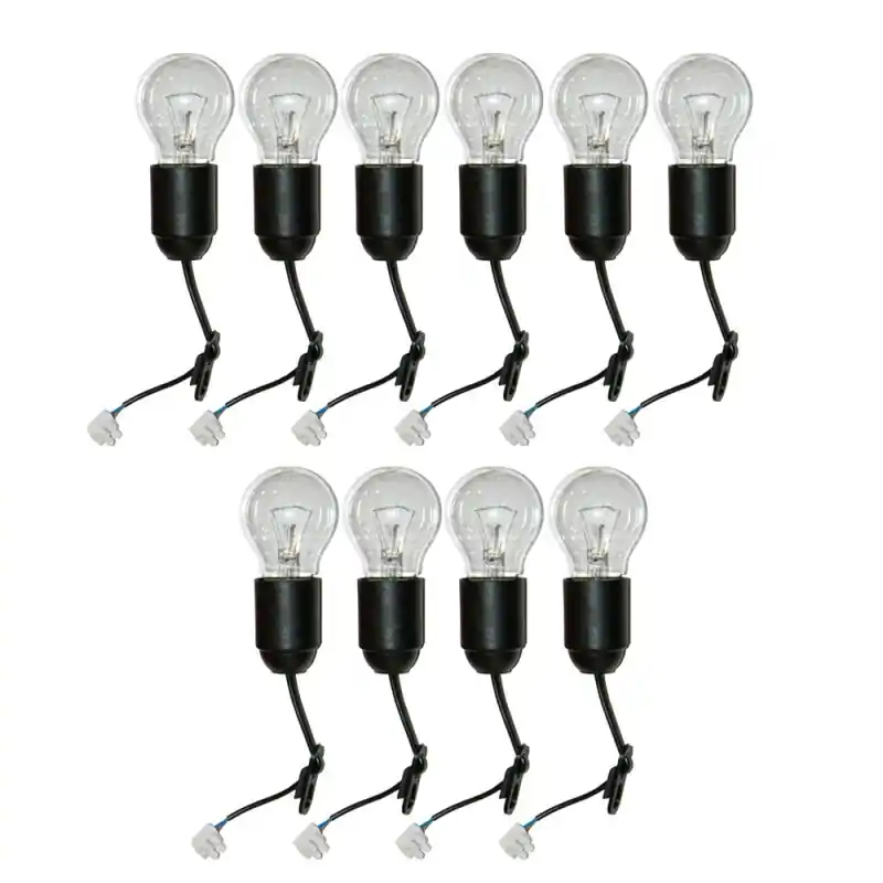 10 x Glühlampe Glühbirne 100W 100 Watt KLAR + 10 x Baufassung Lampenfassung Must-Have