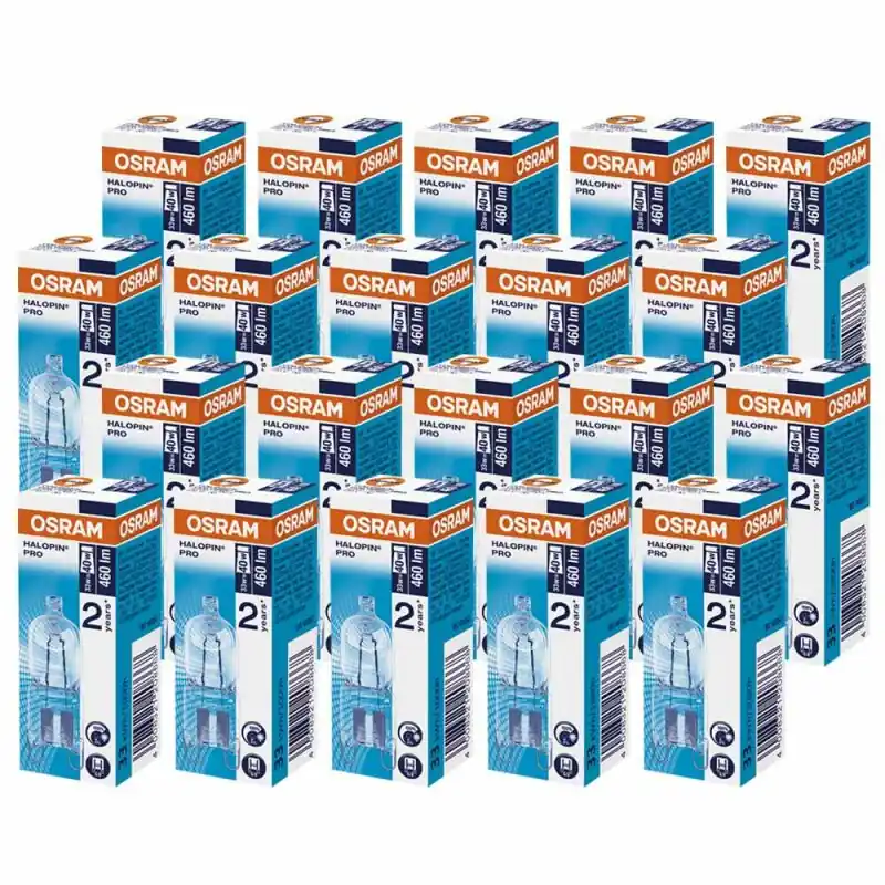 20 x Osram G9 Eco Halogen Stiftsockellampe 230V 35W = 40W Halogenlampe Stiftsockellampen 66733 Sonderaktion