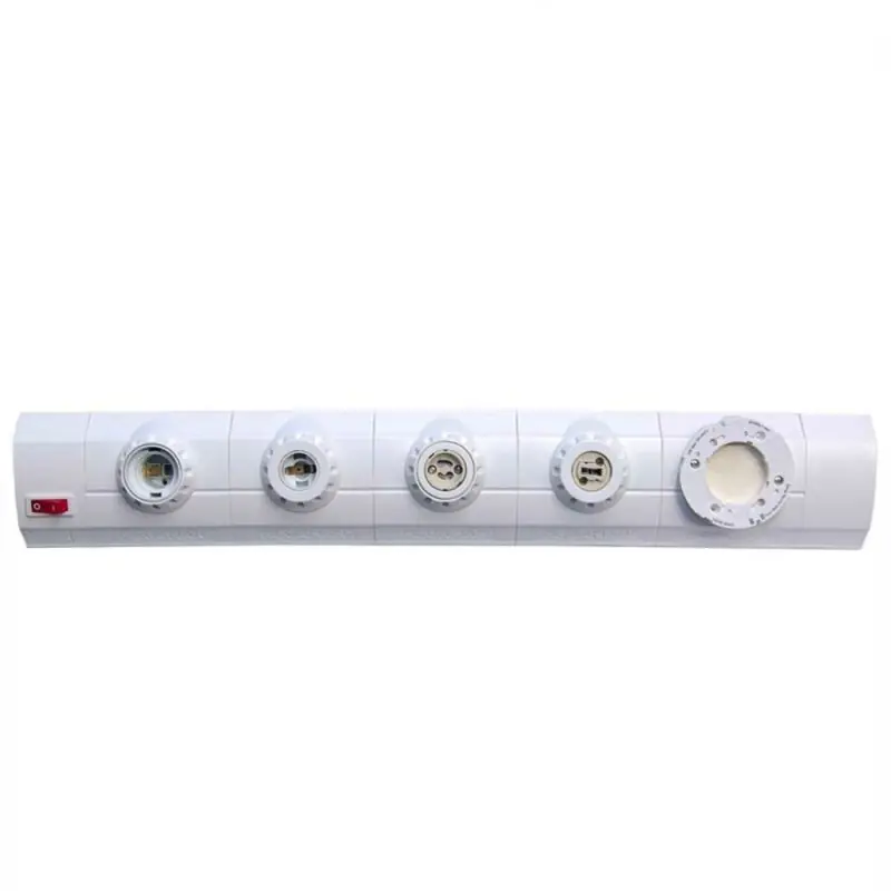 Abverkauf Lichtleiste Baustein E27 E14 GU10 G9 GX53 Anfangsbauteil Endbauteil Megaman