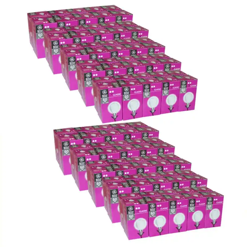 Super-Preis 100 x GE Glühbirne Tropfen 60W E14 MATT Glühlampe 60 Watt Glühbirnen Glühlampen