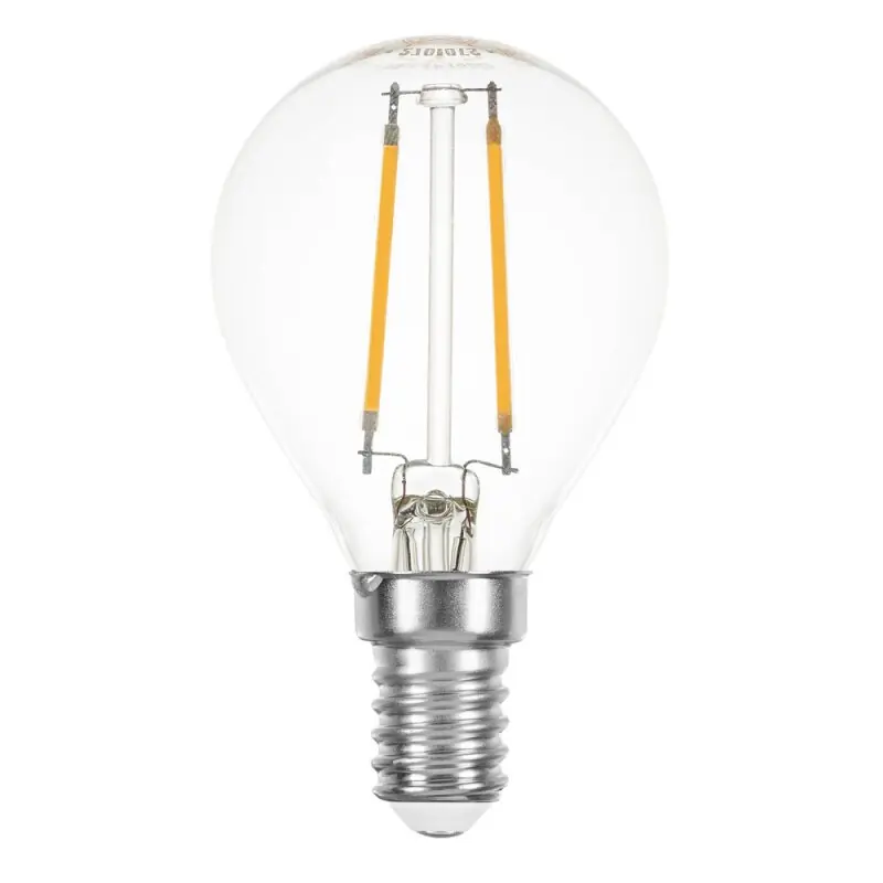 LED Filament Tropfen 1W fast 15W E14 klar Glühfaden warmweiß 2700K 100lm 360° Preis Gesenkt