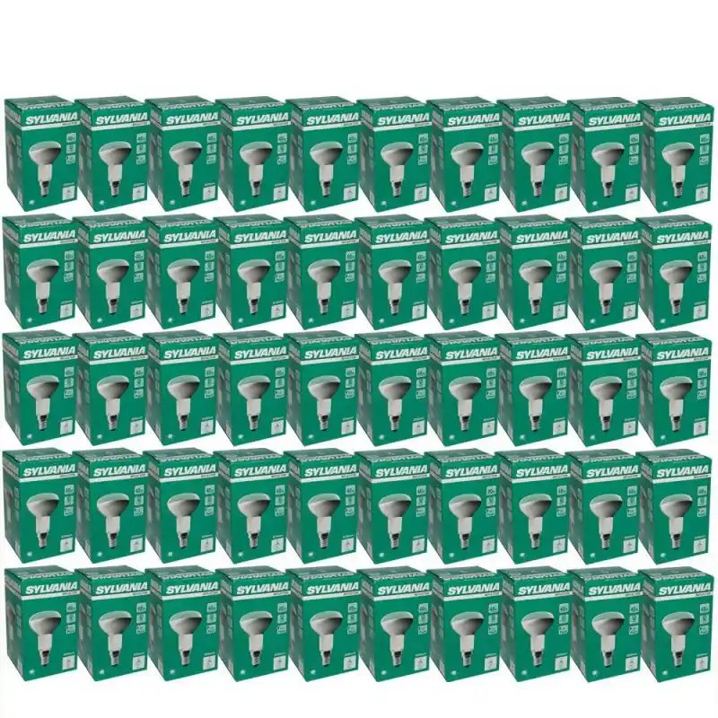 100 x Sylvania Reflektor Glühbirne Spot R50 40W E14 Matt Glühlampe 40 Watt Glühbirnen Letzte Chance