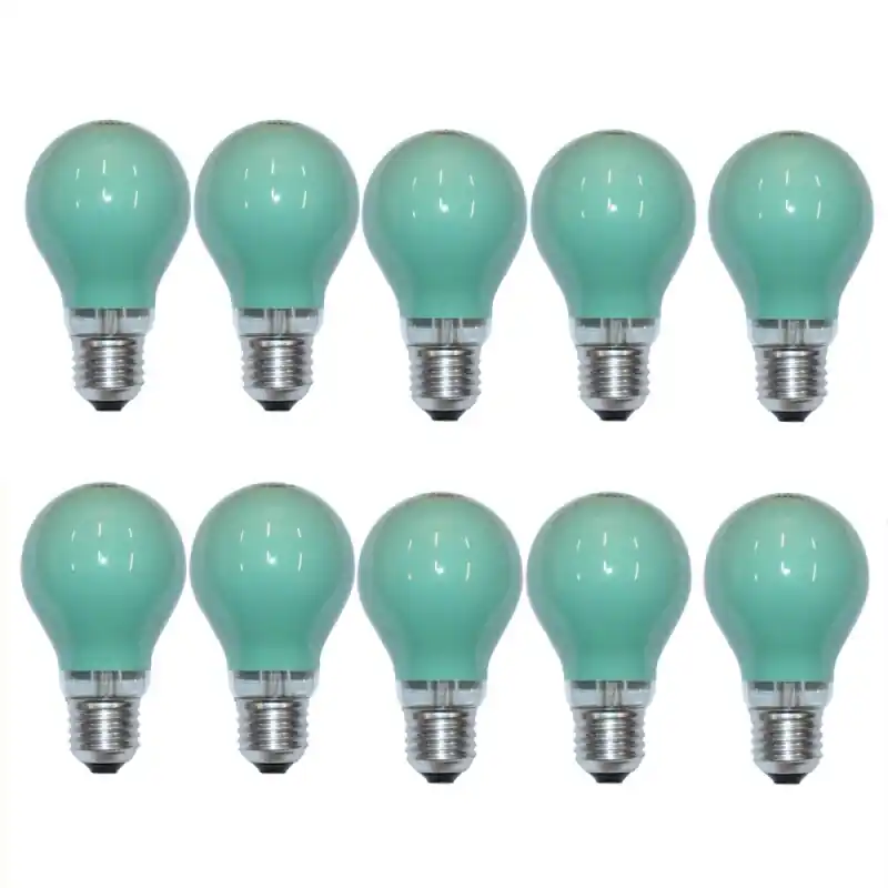 Must-Have 10 x Glühbirne 25W E27 Grün Glühlampe 25 Watt Glühbirnen Glühlampen