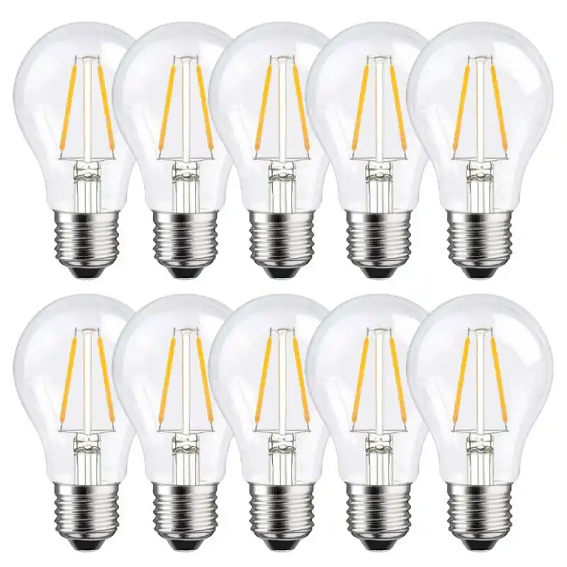 10 x LED Filament Glühbirne 2W = 25W E27 klar Glühlampe warmweiß 2700K Rabatt