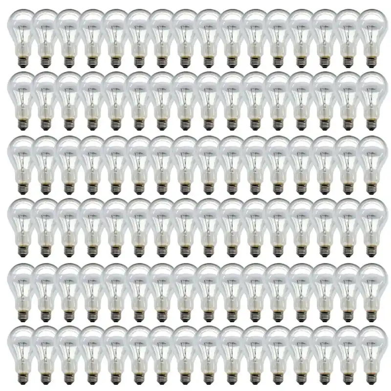 Jetzt Bestellen 100 x Glühbirne 200W E27 klar Glühlampe 200 Watt Glühbirnen Glühlampen