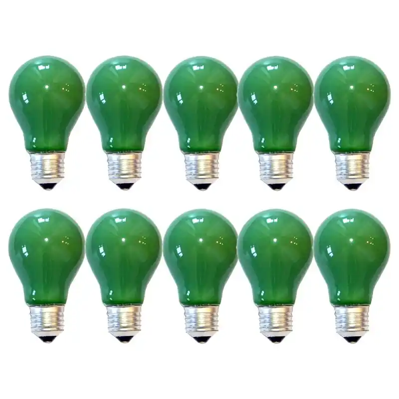 Super-Preis 10 x Glühbirne 15W E27 Grün Glühlampe 15 Watt Glühbirnen Glühlampen