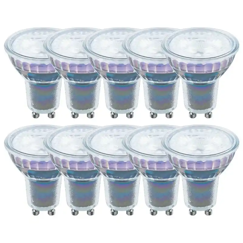 Heißes Angebot 10 x LED Premium Glas Reflektor GU10 6W = 50W 450lm warmweiß 2700K 38°