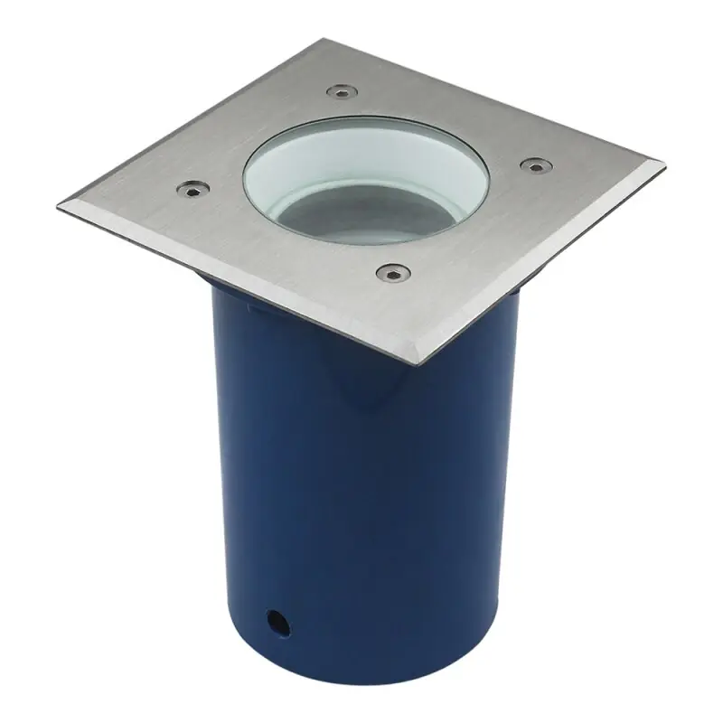 Sale Bodeneinbaustrahler ECKIG 16cm groß GU10 IP67 überfahrbar & schwenkbar ohne Leuchtmittel