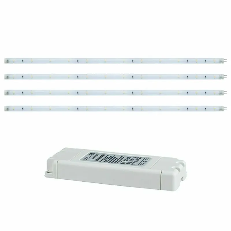 Paulmann FlatLED Basisset LED Strip 4 x 30cm Kaltweiß 5500K mit Netzteil Sale
