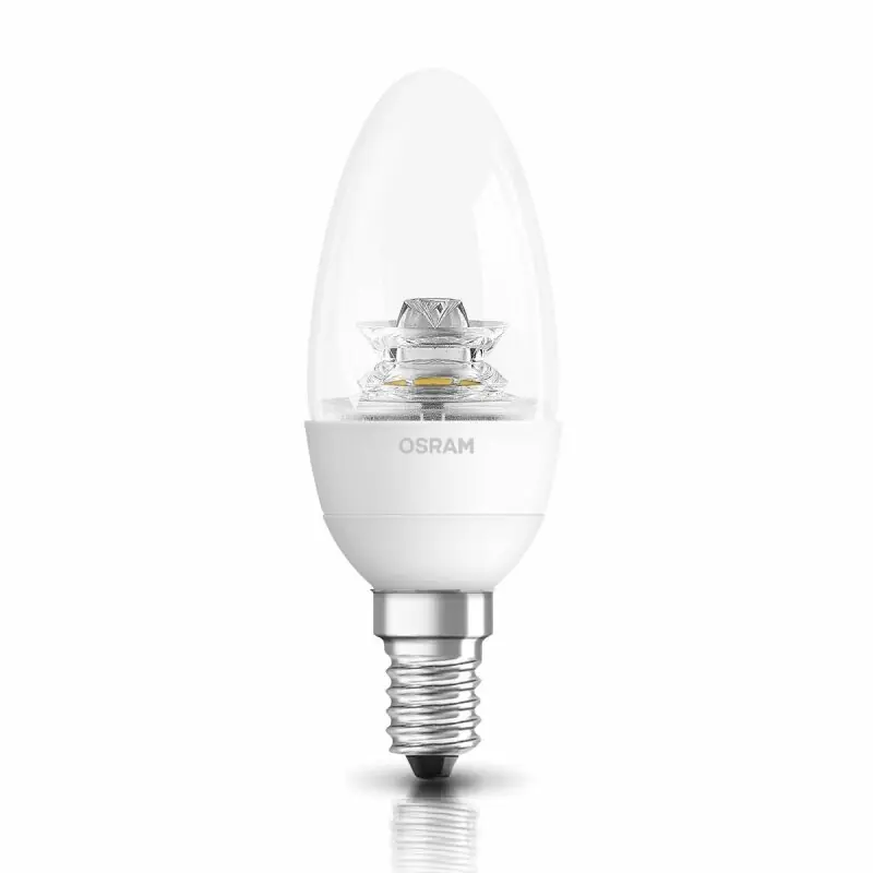Sale Osram LED Star Classic B Leuchtmittel Kerze 6W = 40W E14 klar warmweiß 2700K