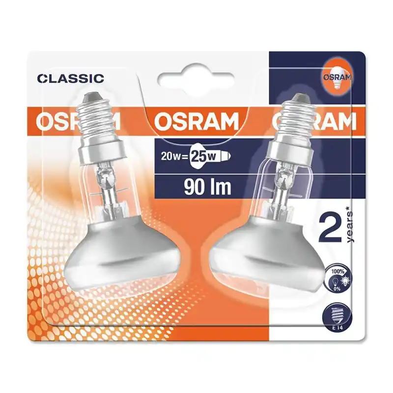 2 x Osram Eco Halogen Spot R50 20W = 25W E14 ersetzt Concentra Reflektor 30° dimmbar 64541 Begrenztes Angebot