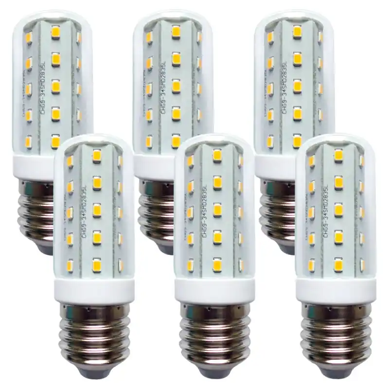 6 x LED Leuchtmittel T30 Röhre 4W E27 Corn 3000K warmweiß 360° Angebot