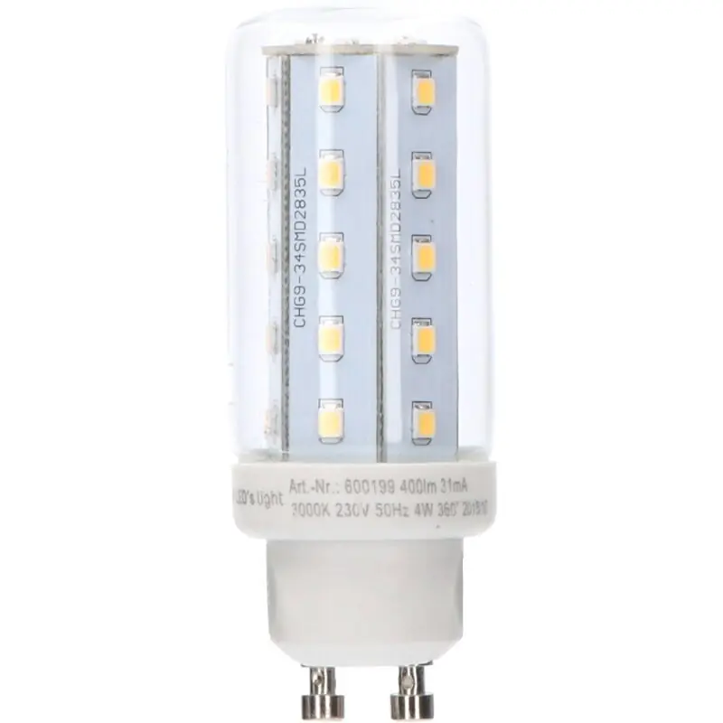 Neue Kollektion LED Leuchtmittel T30 Röhre 4W GU10 Corn 3000K warmweiß 360°