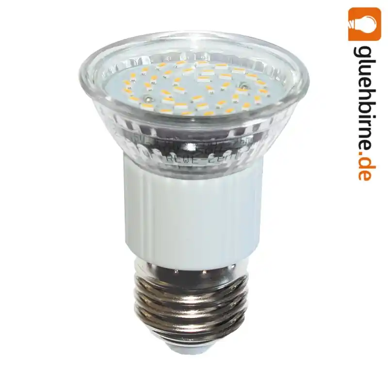 LED Leuchtmittel Reflektor R50 PAR16 2,5W = 25W E27 warmweiß 3000K flood 90° Preisknaller